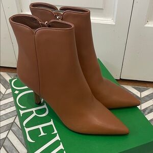 J. Crew Tan Heeled Boots